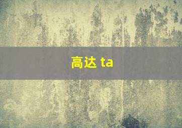 高达 ta